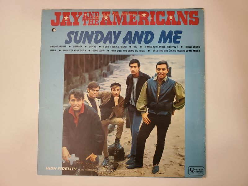 Jay and the Americans Sunday and Me vinyl record